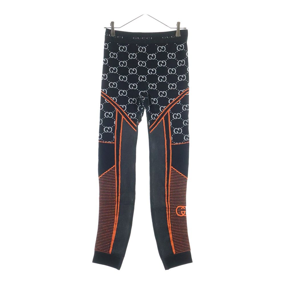 Gucci GG Jacquard Jersey Leggings Pants Black