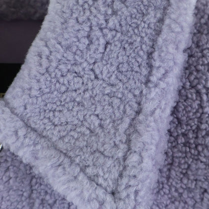 Fendi Shearling Jacket Purple