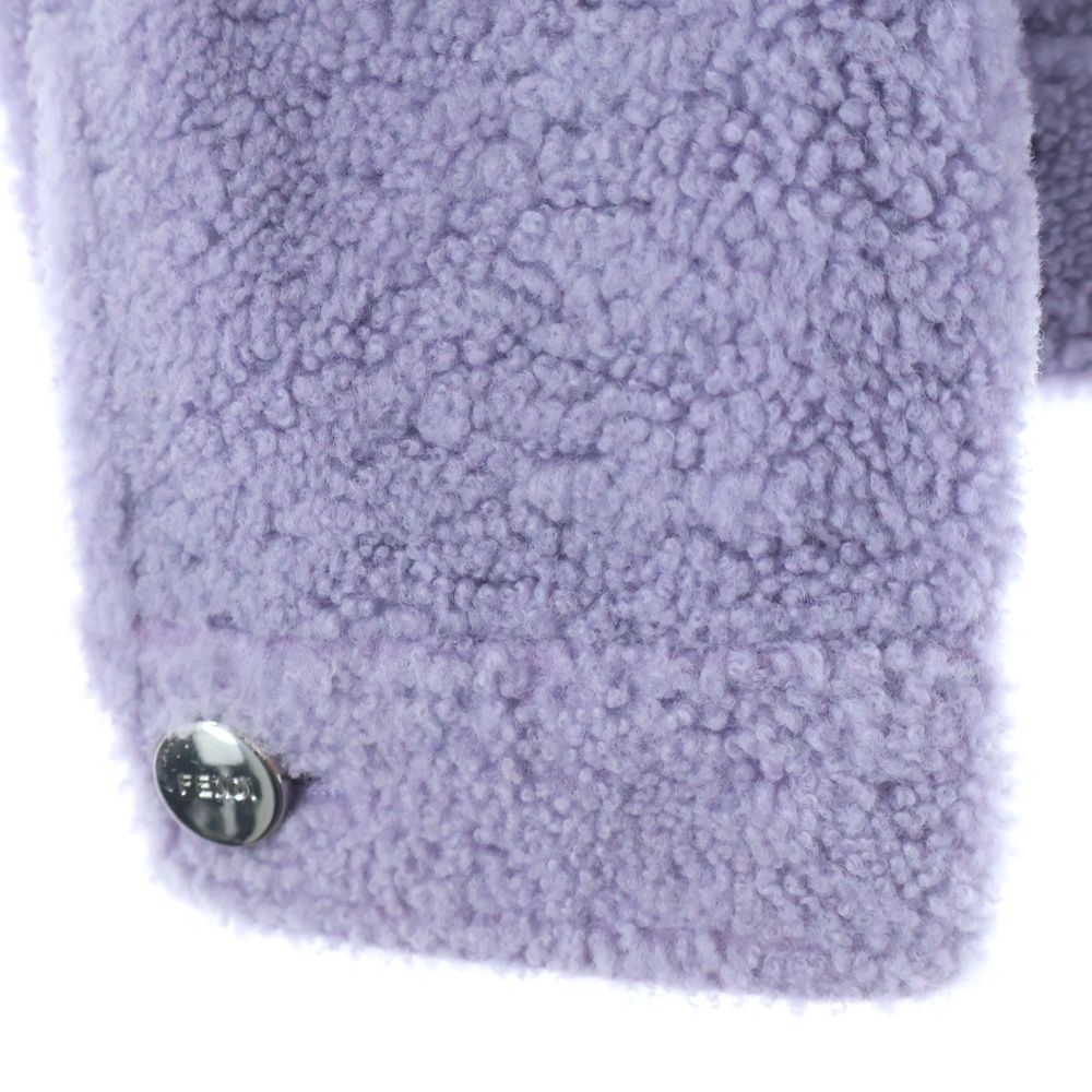 Fendi Shearling Jacket Purple