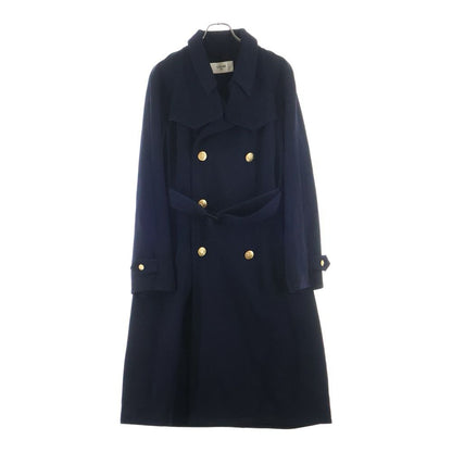 Celine Western Trenchcoat Trench Coat Long Black