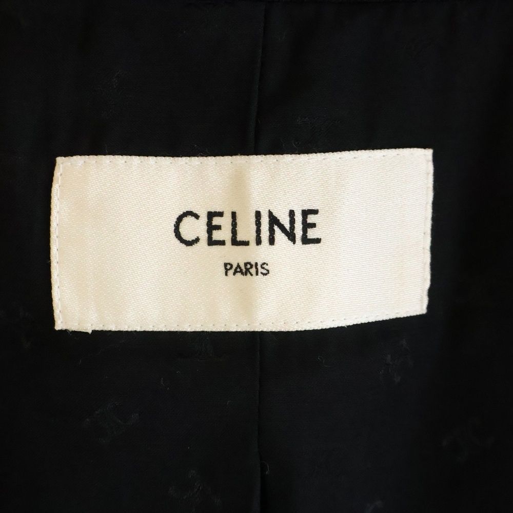 Celine Western Trenchcoat Trench Coat Long Black