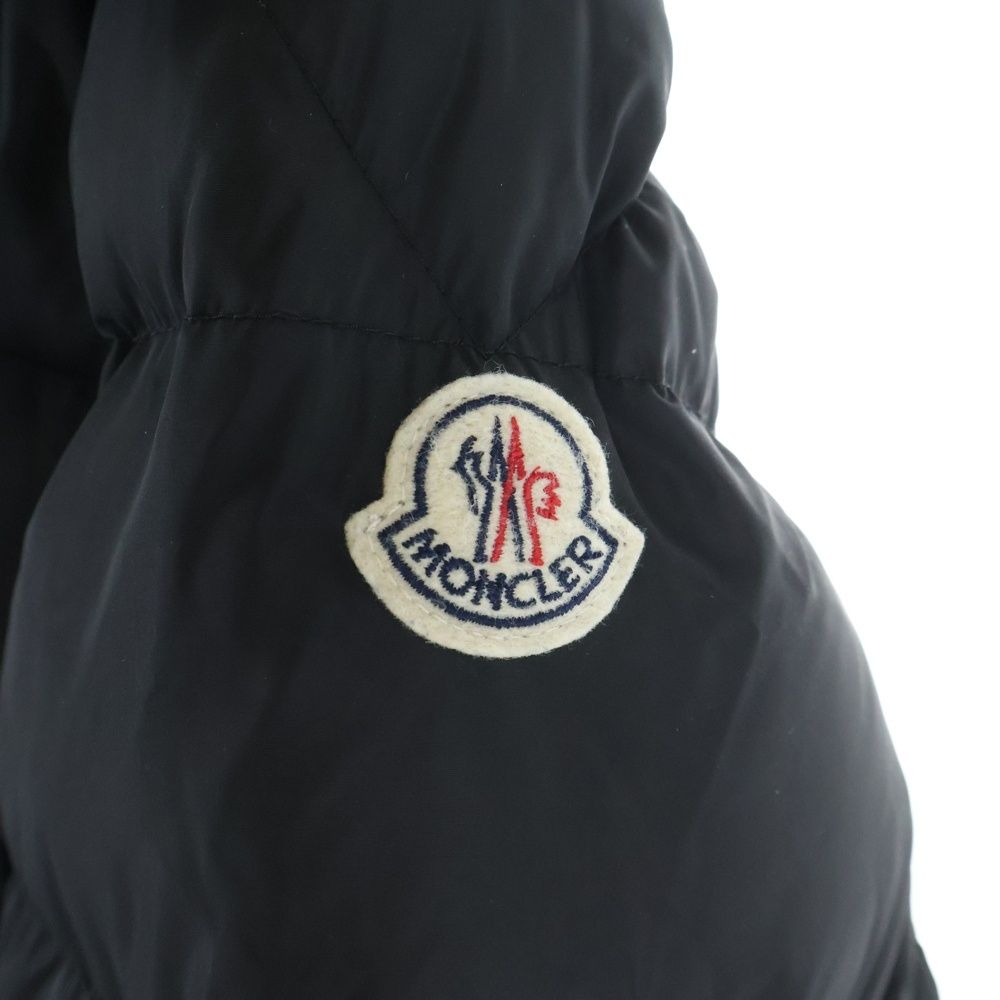 Moncler Pyrenees Giubbotto Zip Up Nylon Down Jacket Black