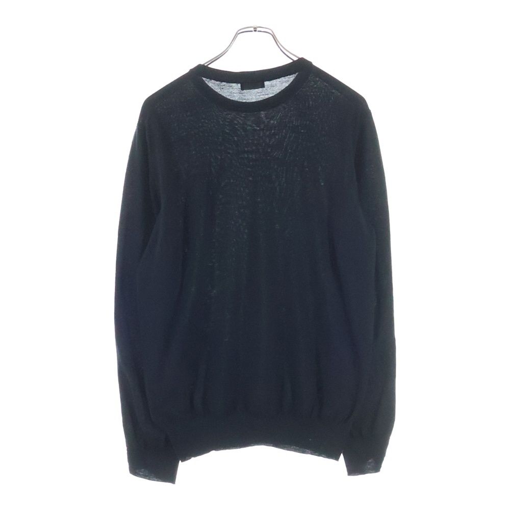 Dior Kaws Bee Embroidery Crew Neck Long Sleeve Knit Sweater Black