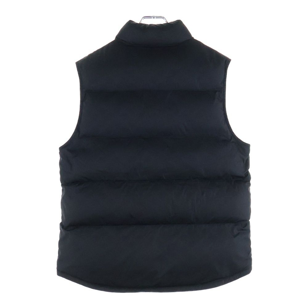 Celine Triomphe Patch Monogram Quilted Stand Collar Padded Vest Black