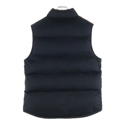 Celine Triomphe Patch Monogram Quilted Stand Collar Padded Vest Black