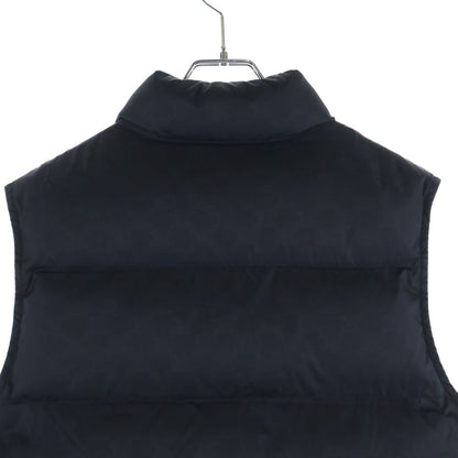 Celine Triomphe Patch Monogram Quilted Stand Collar Padded Vest Black