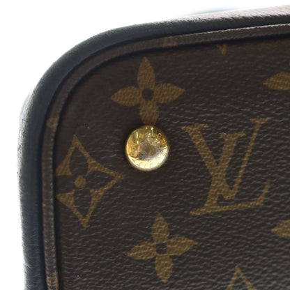 Louis Vuitton Monogram Flandrine 2-Way Shoulder Bag Tote Black Brown Leather