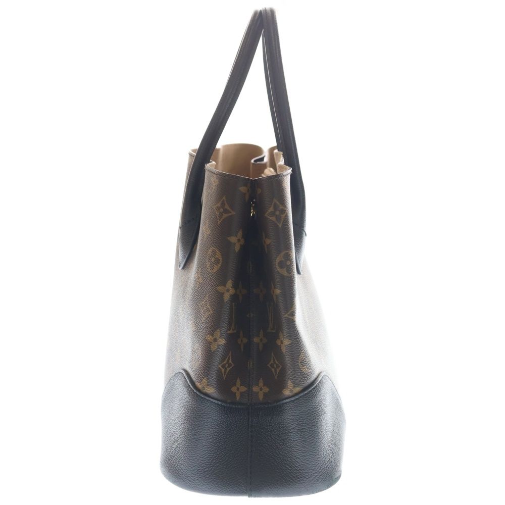 Louis Vuitton Monogram Flandrine 2-Way Shoulder Bag Tote Black Brown Leather