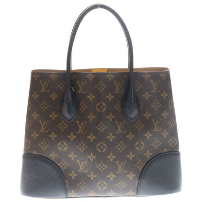 Louis Vuitton Monogram Flandrine 2-Way Shoulder Bag Tote Black Brown Leather