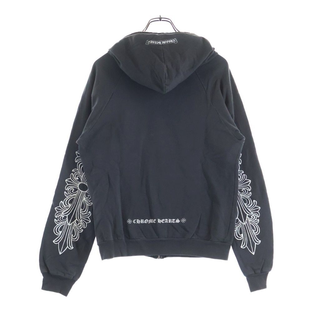 Chrome Hearts Vintage Sweatshirt HD Zip Sleeve Floral Zip Up Hoodie