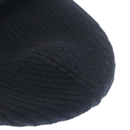 Chanel CC Logo Knit Cap Beige Hat