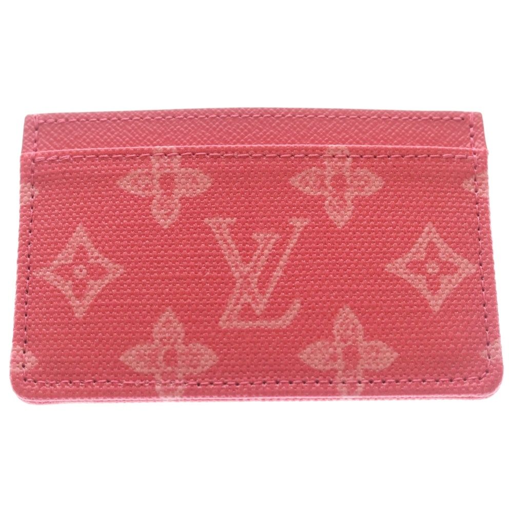 Louis Vuitton Monogram Origin Card Case Business Holder Sample Rose Ribbon Pink