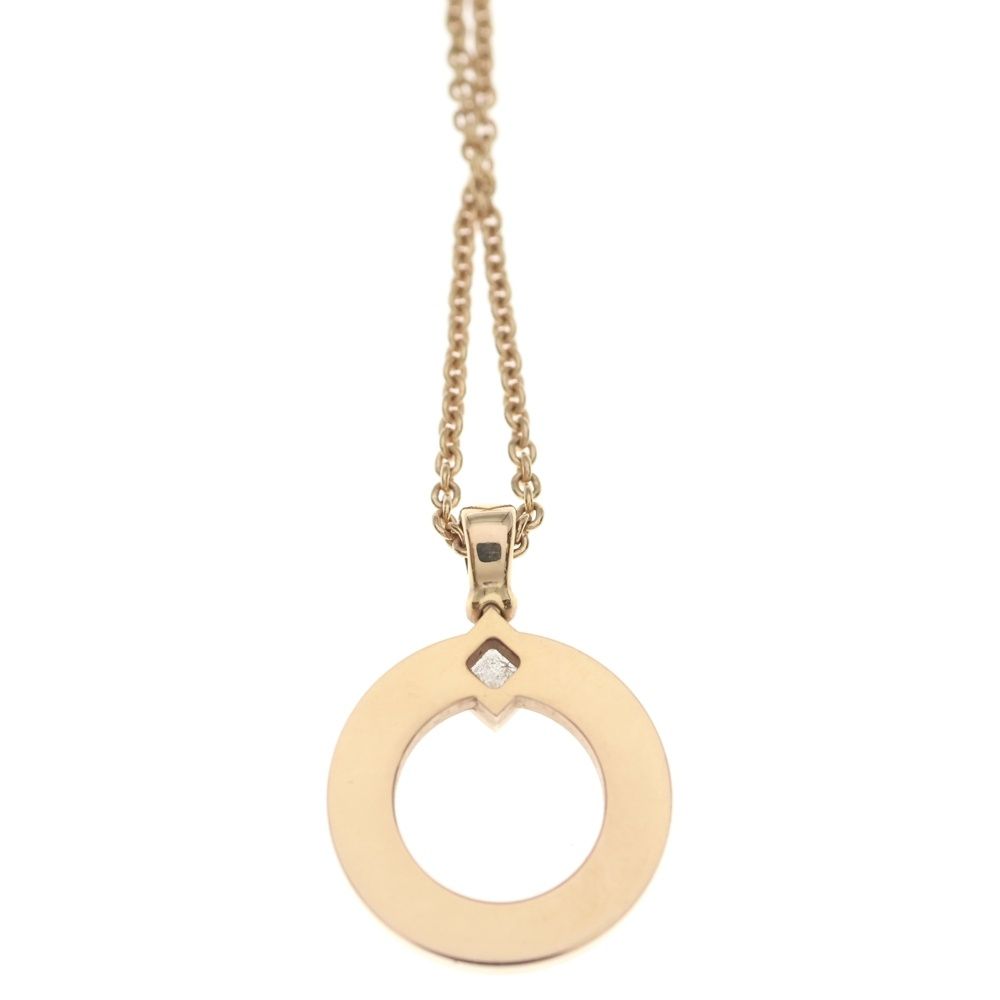 Bvlgari Necklace Pendant Chain Pink Gold