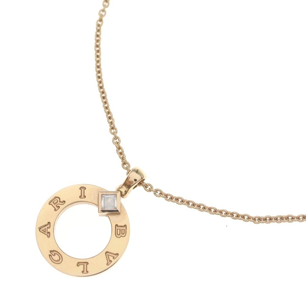 Bvlgari Necklace Pendant Chain Pink Gold