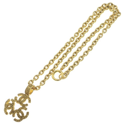 Chanel Triple CC Logo Chain Long Necklace Gold