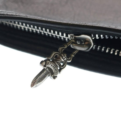 Chrome Hearts Zpr Chng Change Purse Leather Coin Case Black
