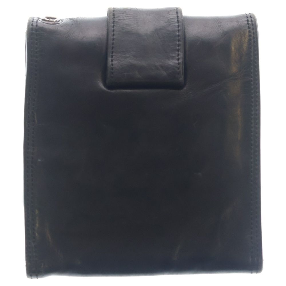 Chrome Hearts 3 Fold Wallet Large 3 Leather Black