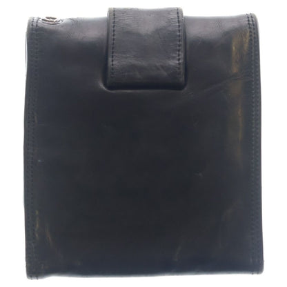 Chrome Hearts 3 Fold Wallet Large 3 Leather Black