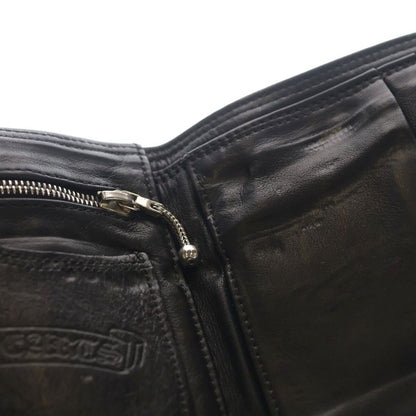 Chrome Hearts 3 Fold Wallet Large 3 Leather Black