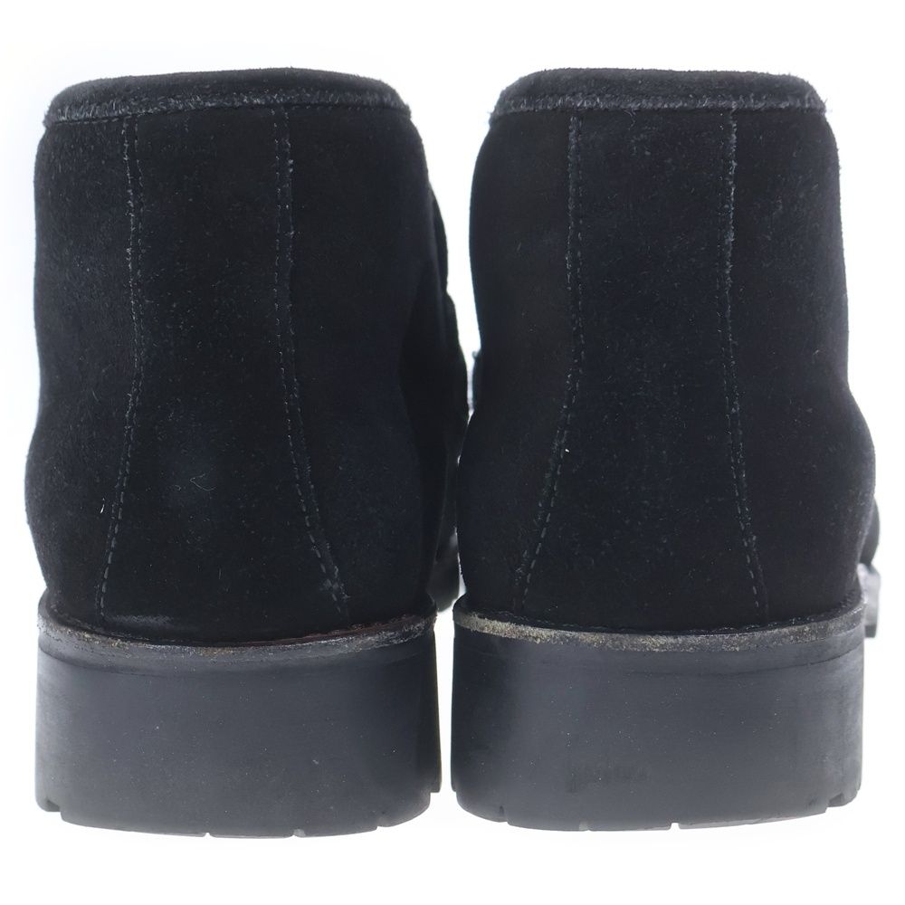 Gucci Suede Leather Horsebit Lace Up Chukka Boots Black