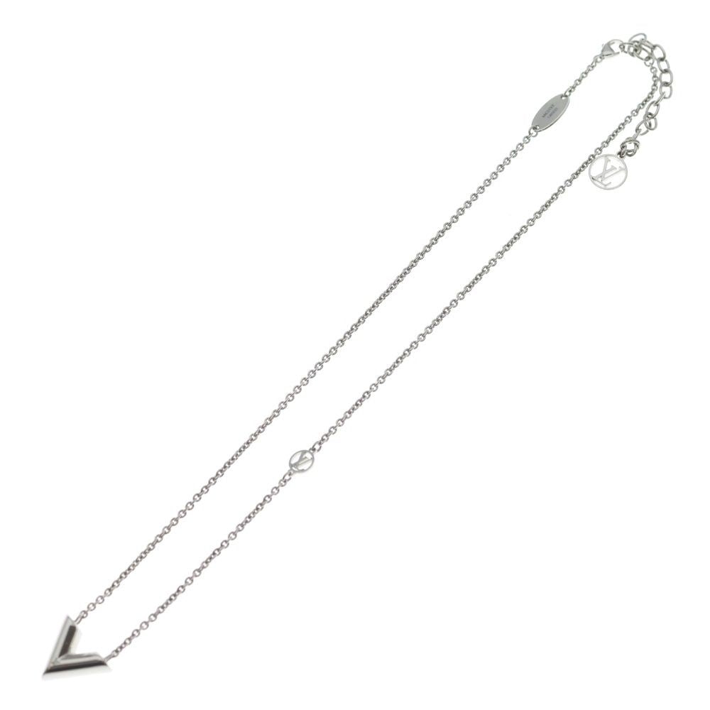 Louis Vuitton Senshal Necklace Pendant Chain Silver