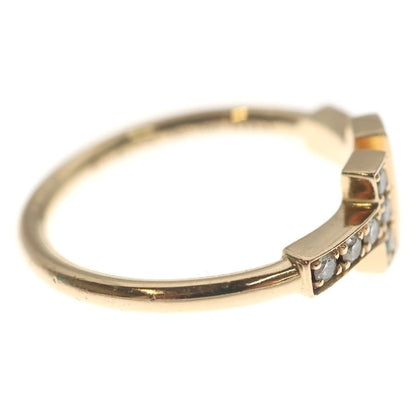 Tiffany & Co T Wire Diamond Ring Pink Gold
