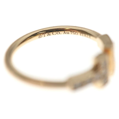 Tiffany & Co T Wire Diamond Ring Pink Gold