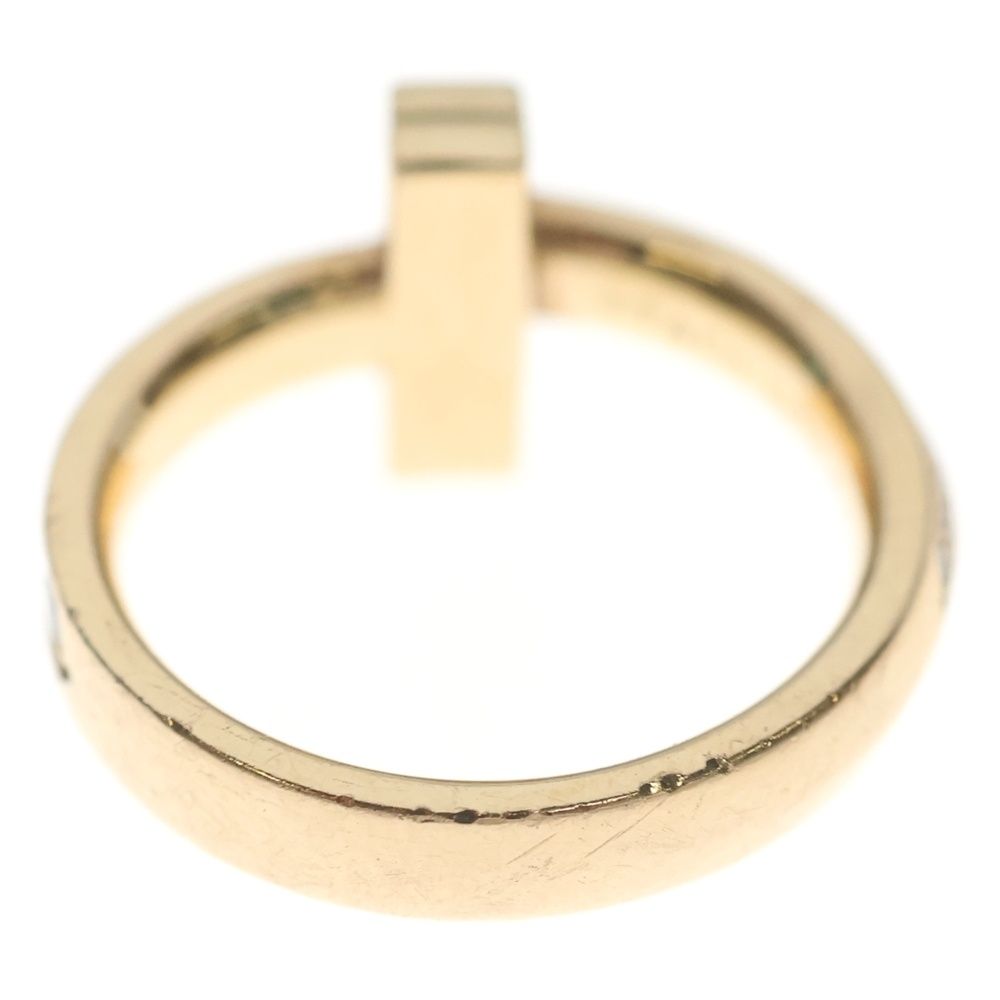 Tiffany & Co T One Ha Fueternity Diamond Ring Pink Gold 18k