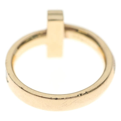 Tiffany & Co T One Ha Fueternity Diamond Ring Pink Gold 18k