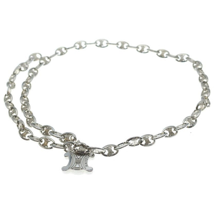 Celine Triomphe Chain Belt Silver