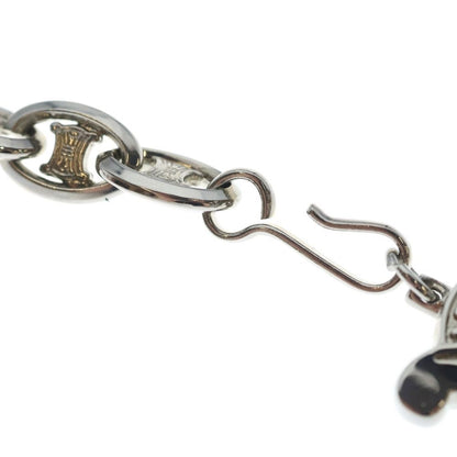 Celine Triomphe Chain Belt Silver