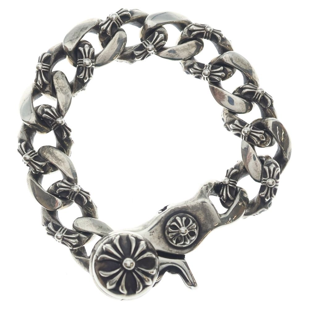 Chrome Hearts Fncy Chn Lnk Fancy Link Clip Bracelet 13 Links Silver
