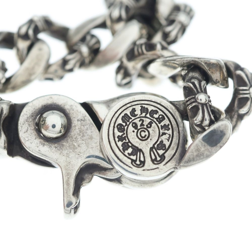 Chrome Hearts Fncy Chn Lnk Fancy Link Clip Bracelet 13 Links Silver