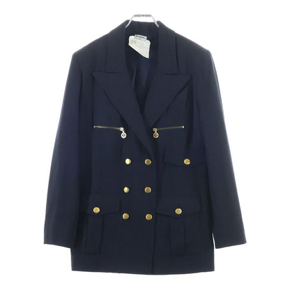 Chanel Coco Button Double Jacket Navy