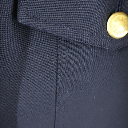 Chanel Coco Button Double Jacket Navy