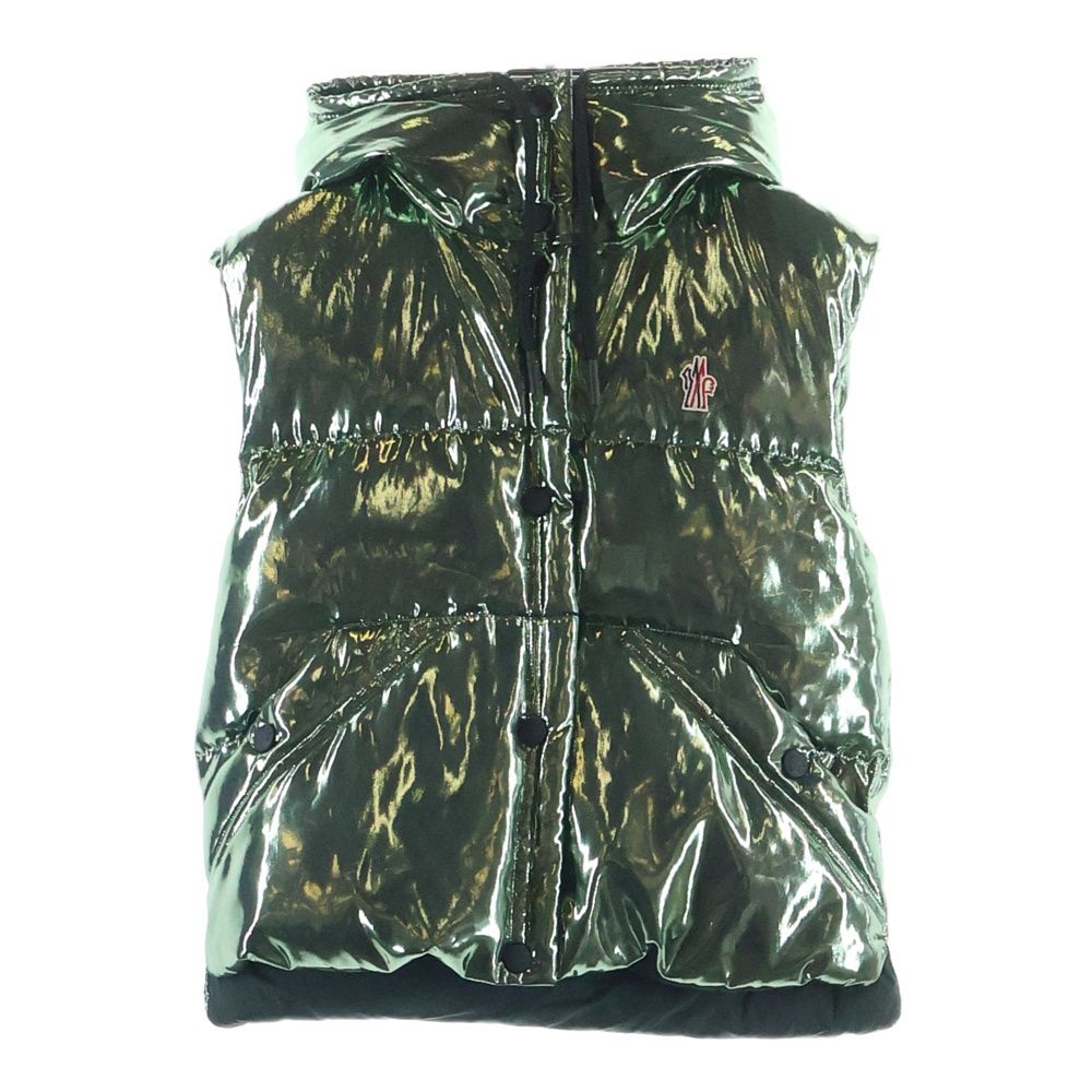 Moncler Grenoble Ramees Down Jacket Vest Metallic Green 0