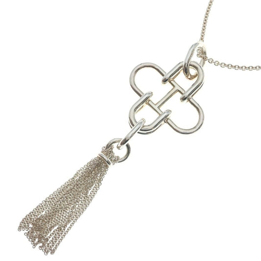 Hermes Rose de Mer Necklace Silver