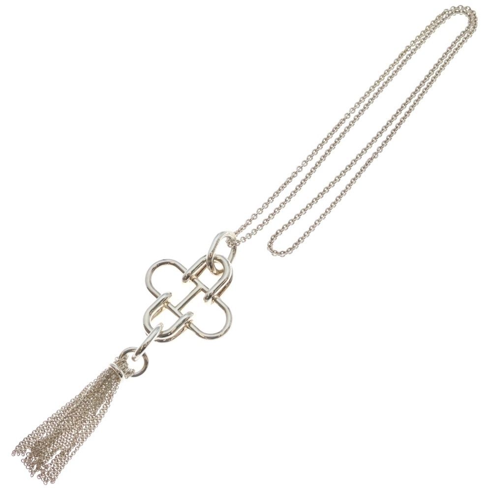 Hermes Rose de Mer Necklace Silver