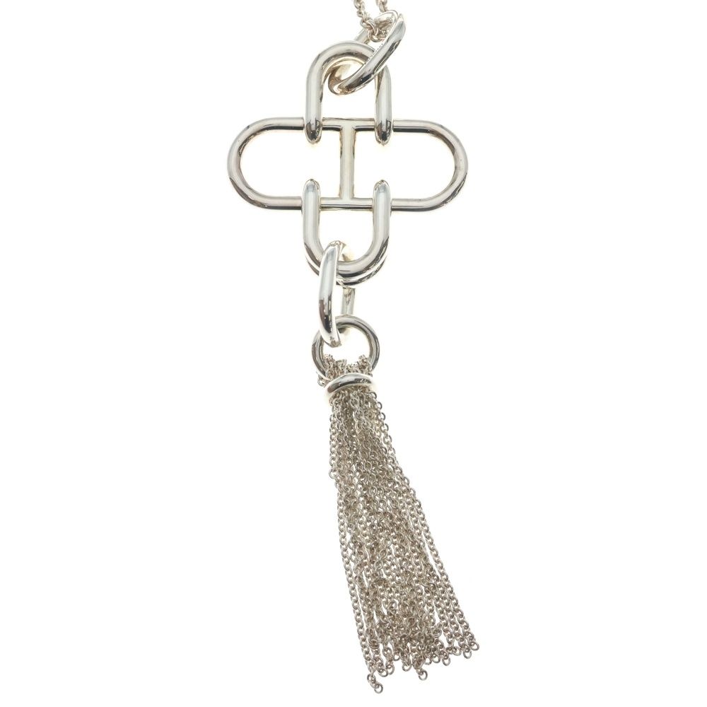 Hermes Rose de Mer Necklace Silver