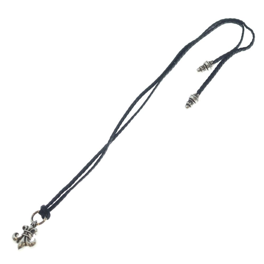 Chrome Hearts BS Fluer BS Pendant Top Leather Blade Boro Chip Silver Black