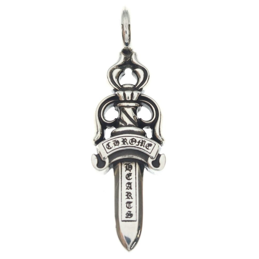 Chrome Hearts Double Dagger Daga Pendant Top Silver