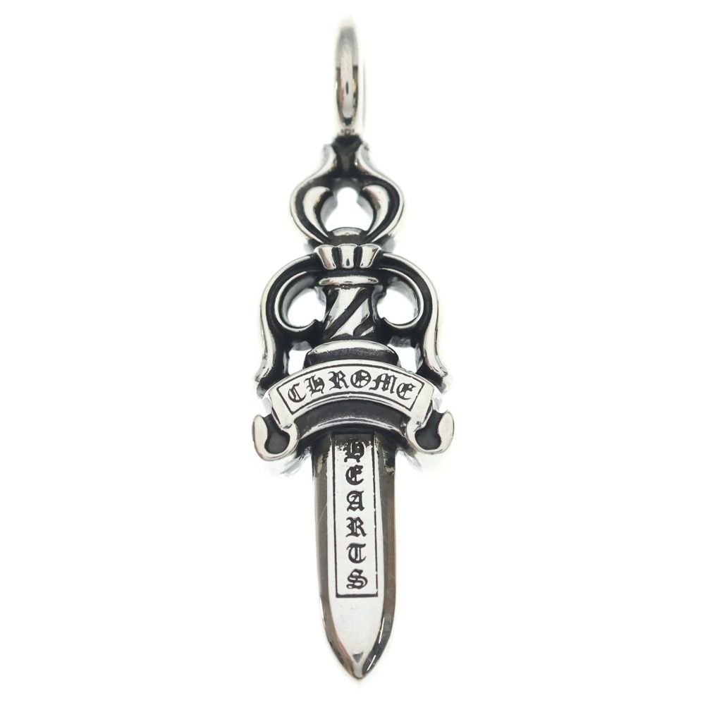 Chrome Hearts Double Dagger Daga Pendant Top Silver
