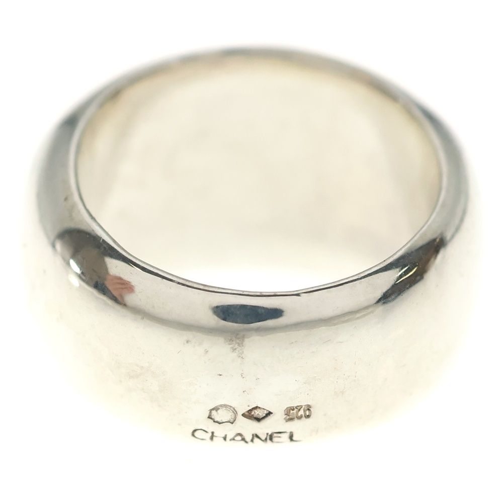 Chanel Logo Ring Silver