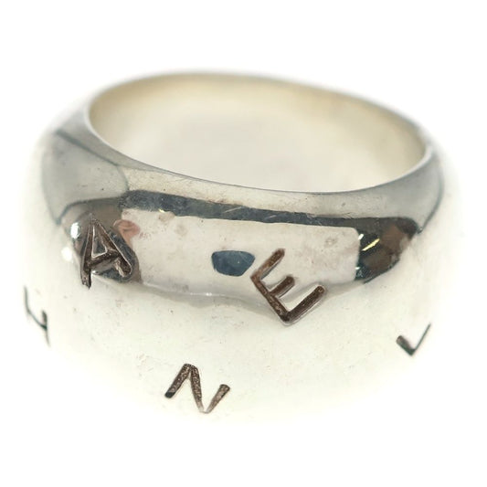 Chanel Logo Ring Silver