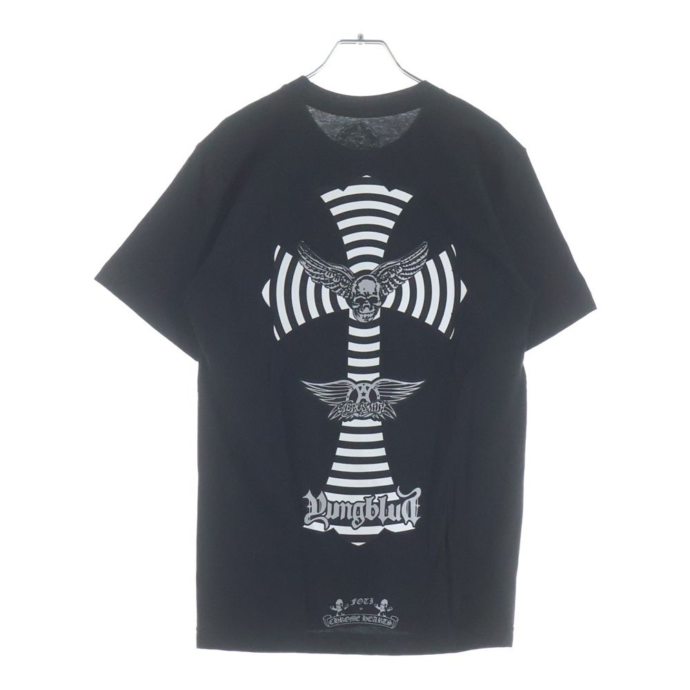 Chrome Hearts Aerosmith Blue Mountain Limited Foti Print Short Sleeve T-Shirt