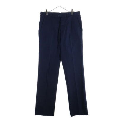 Bottega Veneta Linen Blend Button Fly Straight Trousers Pants Navy