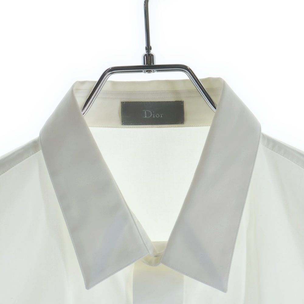 Dior Bee Embroidery Hiyo Button Long Sleeve Shirt White