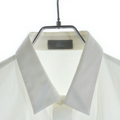 Dior Bee Embroidery Hiyo Button Long Sleeve Shirt White