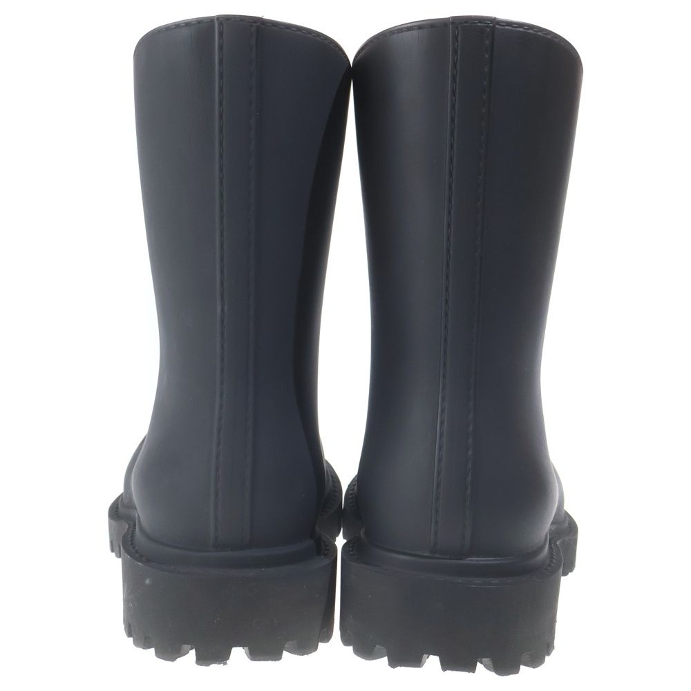 Balenciaga Steroid Boots Matelasse Up Rubber Long Black