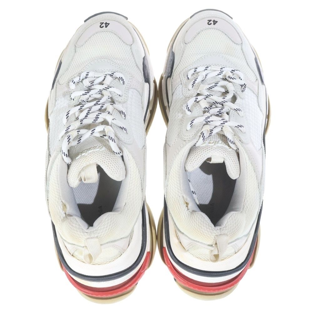 Balenciaga Triple-s Trainers Triple S Low Cut Dad Sneakers White